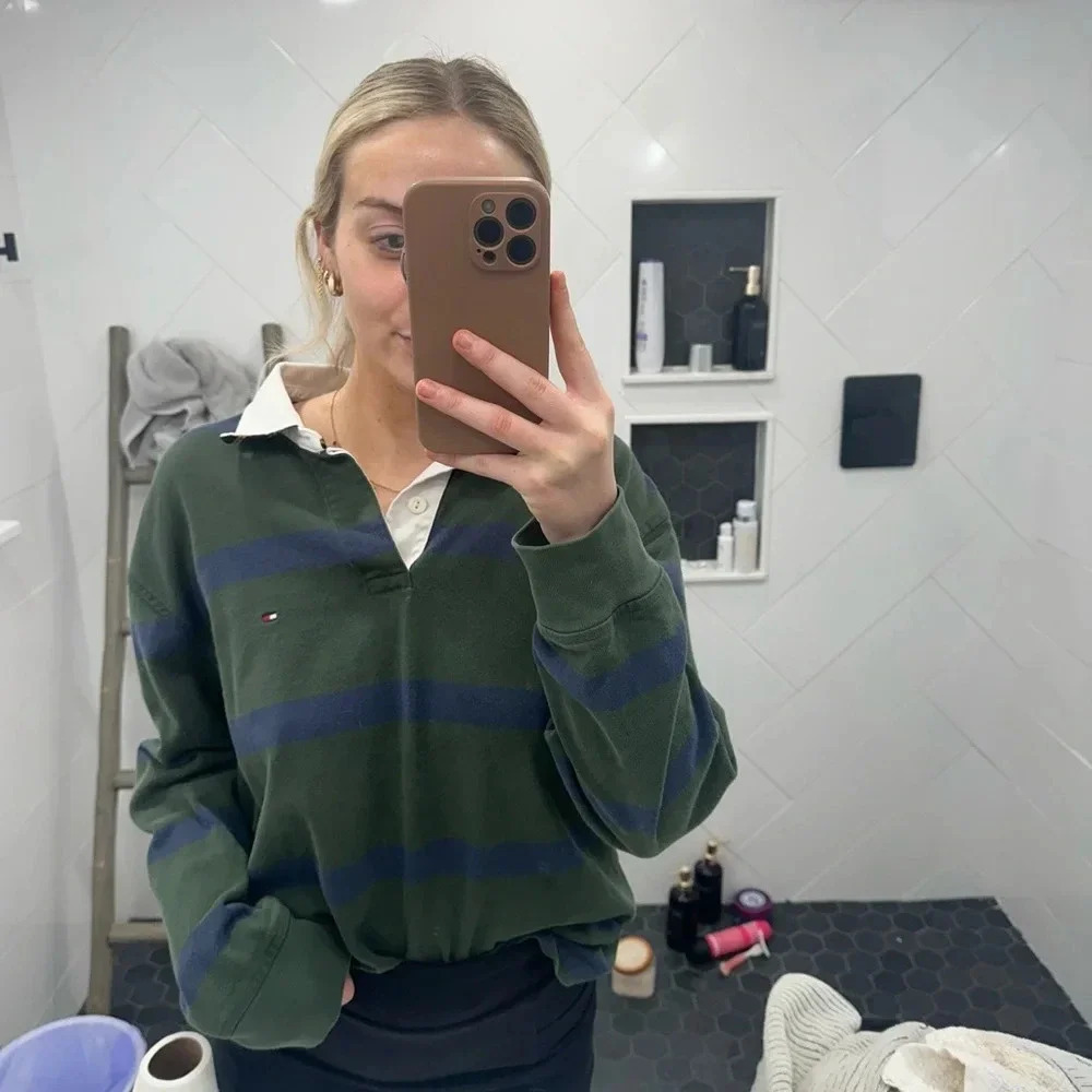 TOMMY HILFIGER vintage polo top large - Picture 10 of 16